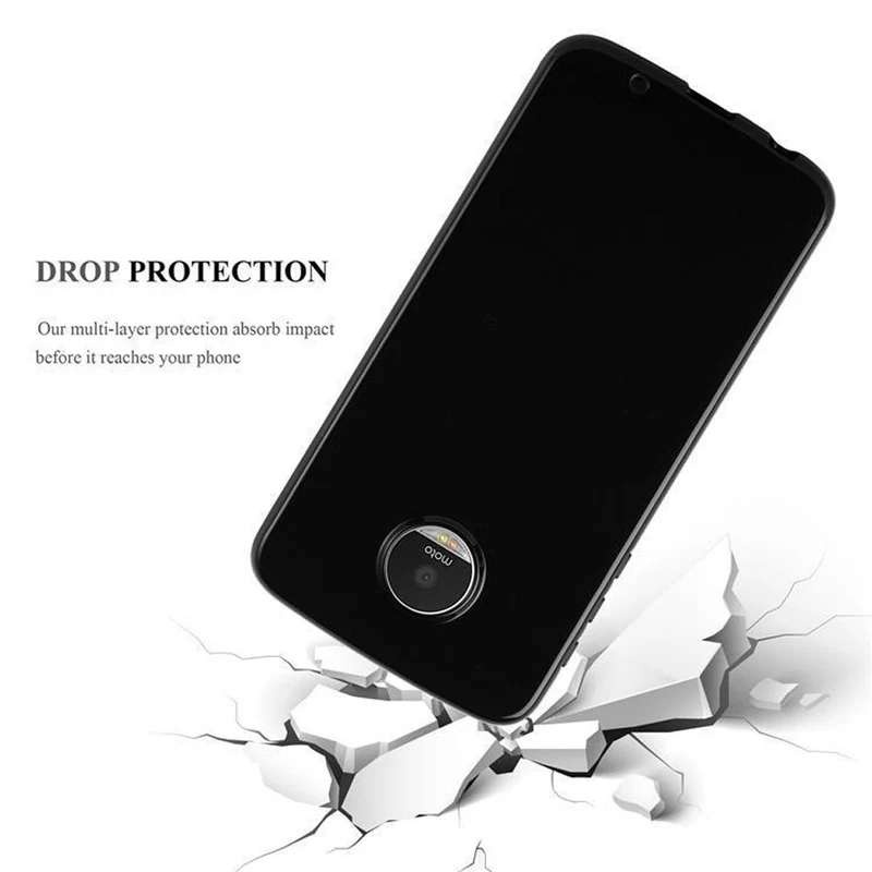Cadorabo Hülle kompatibel mit Motorola MOTO Z PLAY Schutzhülle aus flexiblem TPU Silikon