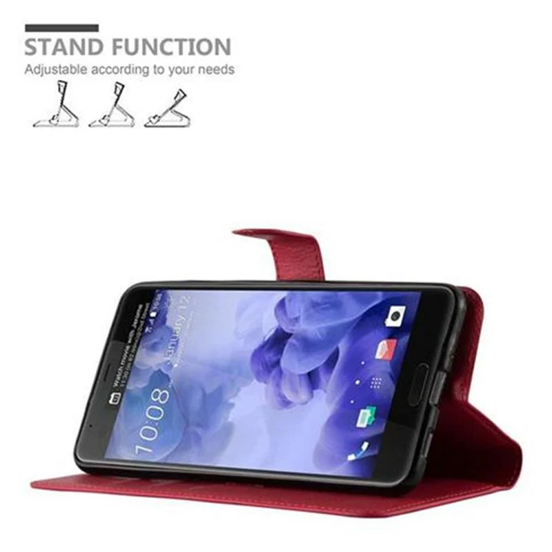 Cadorabo Hülle kompatibel mit HTC U ULTRA Schutzhülle mit Magnetverschluss, Standfunktion und Kartenfach