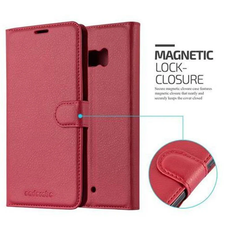 Cadorabo Hülle kompatibel mit HTC U ULTRA Schutzhülle mit Magnetverschluss, Standfunktion und Kartenfach