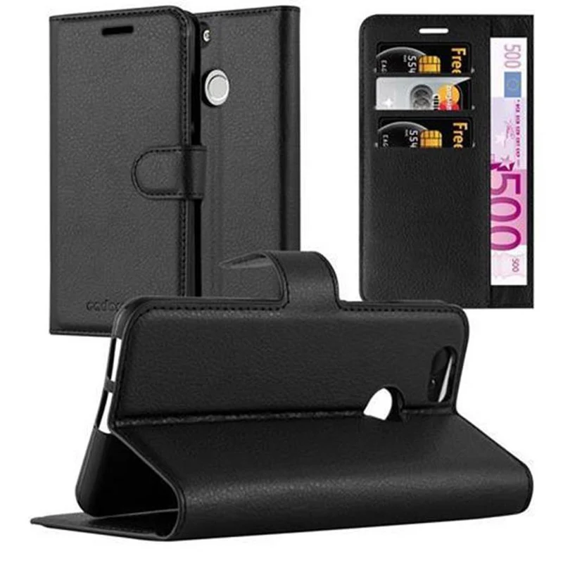 Cadorabo Hülle kompatibel mit Huawei NOVA Schutzhülle mit Magnetverschluss, Standfunktion und Kartenfach