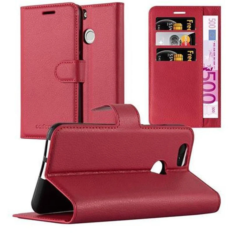 Cadorabo Hülle kompatibel mit Huawei NOVA Schutzhülle mit Magnetverschluss, Standfunktion und Kartenfach