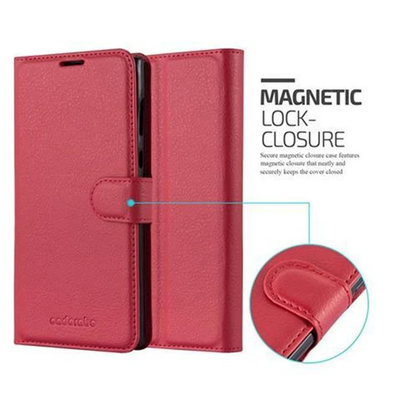 Cadorabo Hülle kompatibel mit Sony Xperia L1 Schutzhülle mit Magnetverschluss, Standfunktion und Kartenfach