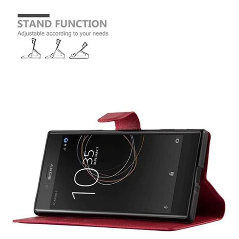 Cadorabo Hülle kompatibel mit Sony Xperia XZ / XZs Schutzhülle mit Magnetverschluss, Standfunktion und Kartenfach