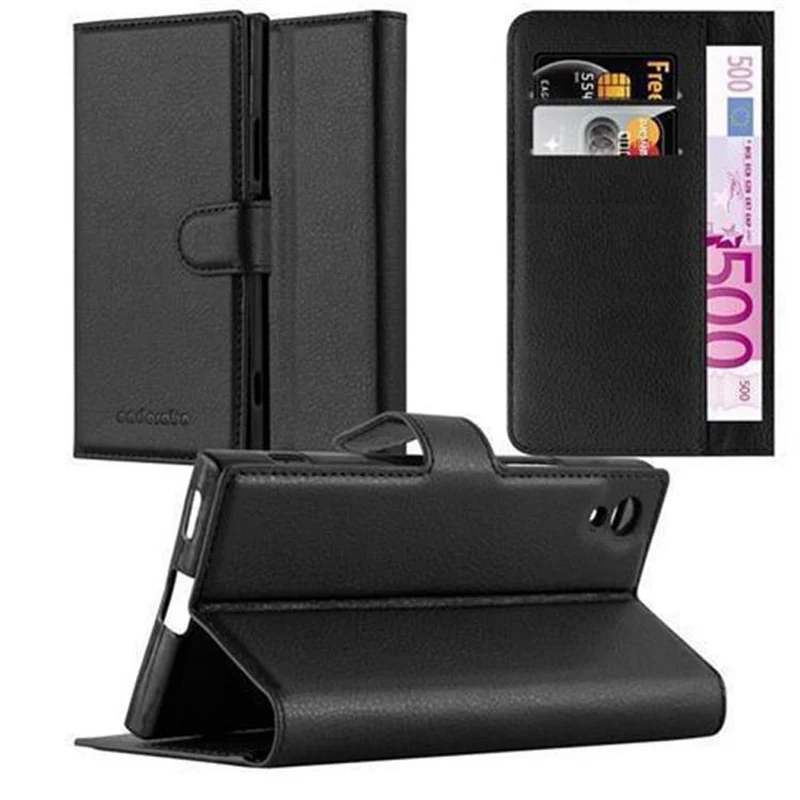 Cadorabo Hülle kompatibel mit Sony Xperia XA1 ULTRA Schutzhülle mit Magnetverschluss, Standfunktion und Kartenfach
