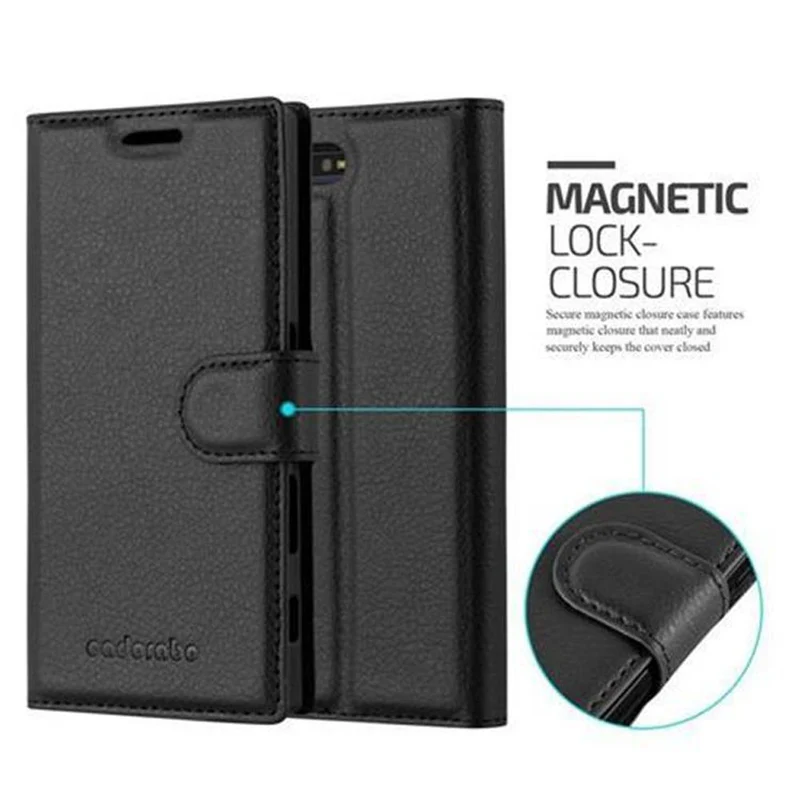 Cadorabo Hülle kompatibel mit Sony Xperia X COMPACT Schutzhülle mit Magnetverschluss, Standfunktion und Kartenfach