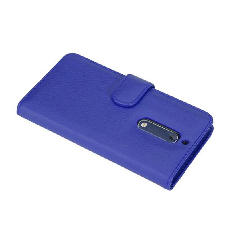 Cadorabo Hülle kompatibel mit Nokia 5 2017 Schutzhülle mit Magnetverschluss und 3 Kartenfächern