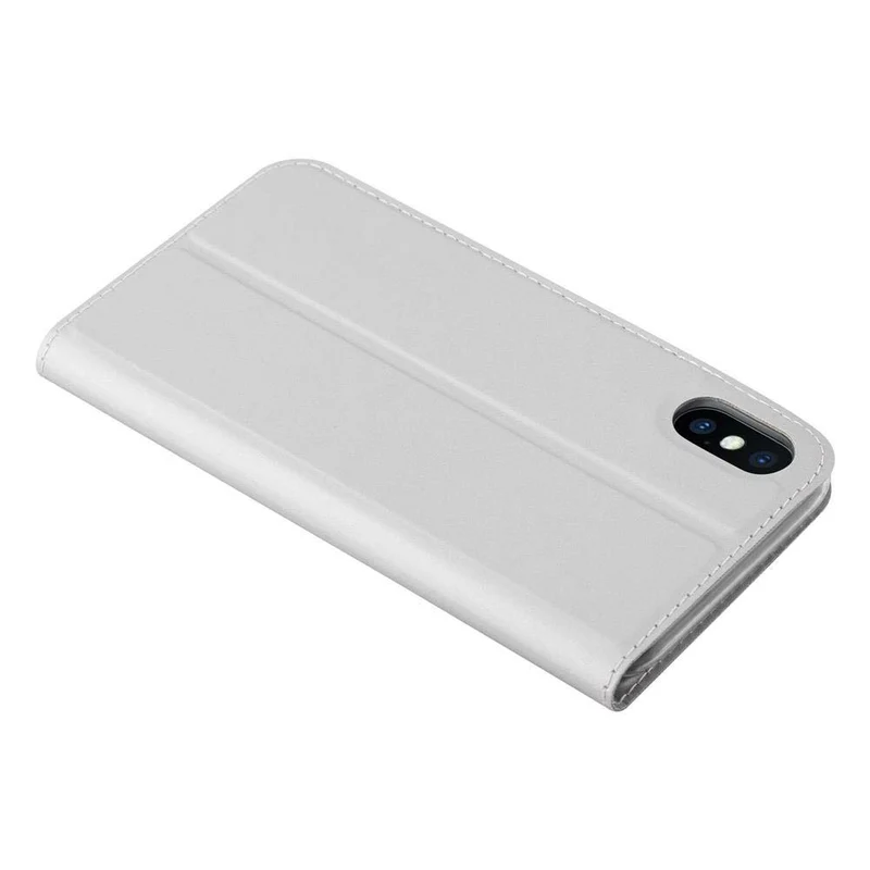 Cadorabo Hülle kompatibel mit Apple iPhone X / XS Schutzhülle mit Magnetverschluss, Standfunktion und Kartenfach