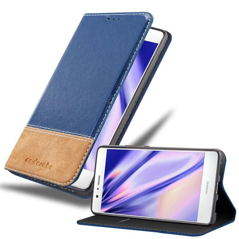 Cadorabo Hülle kompatibel mit Huawei P9 LITE 2016 / G9 LITE Schutzhülle mit Magnetverschluss, Standfunktion und Kartenfach
