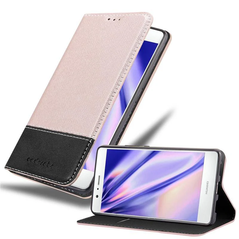 Cadorabo Hülle kompatibel mit Huawei P9 LITE 2016 / G9 LITE Schutzhülle mit Magnetverschluss, Standfunktion und Kartenfach
