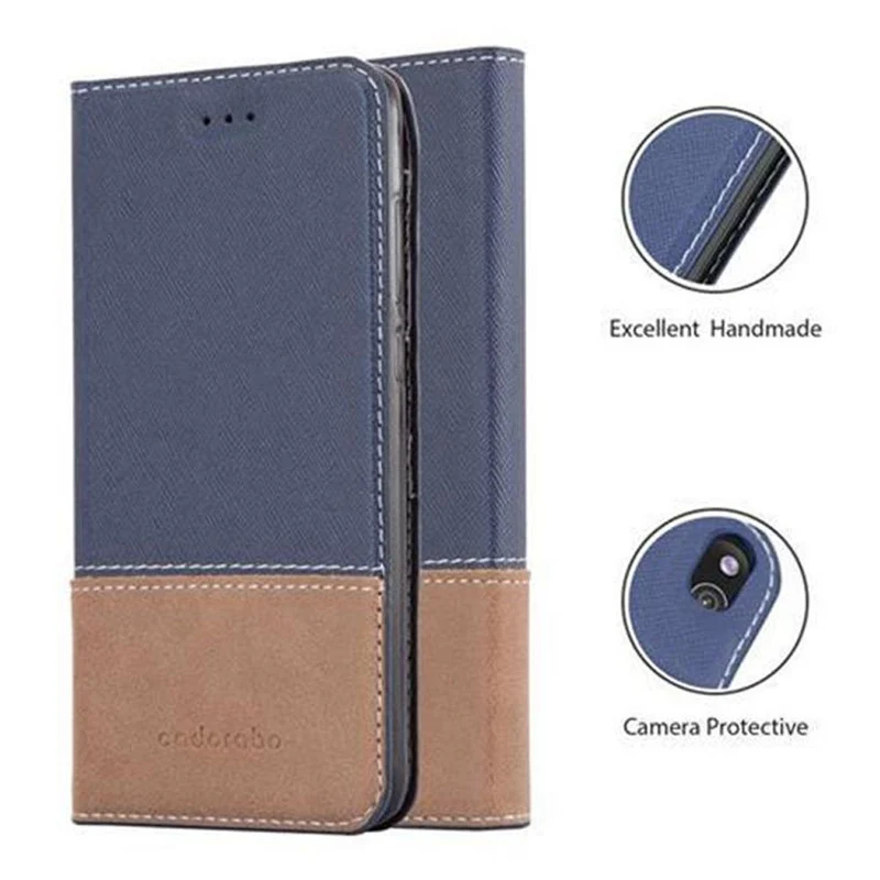Cadorabo Hülle kompatibel mit Huawei P8 LITE 2017 / P9 LITE 2017 Schutzhülle mit Magnetverschluss, Standfunktion und Kartenfach