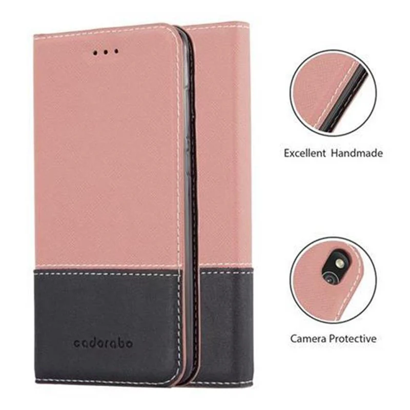 Cadorabo Hülle kompatibel mit Huawei P8 LITE 2017 / P9 LITE 2017 Schutzhülle mit Magnetverschluss, Standfunktion und Kartenfach