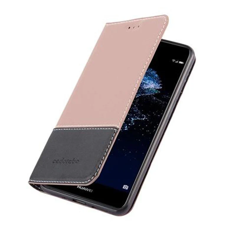 Cadorabo Hülle kompatibel mit Huawei P10 LITE Schutzhülle mit Magnetverschluss, Standfunktion und Kartenfach