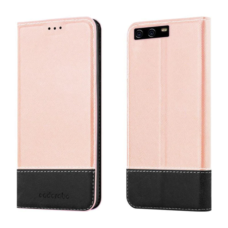 Cadorabo Hülle kompatibel mit Huawei P10 Schutzhülle mit Magnetverschluss, Standfunktion und Kartenfach