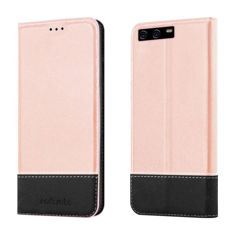 Cadorabo Hülle kompatibel mit Huawei P10 Schutzhülle mit Magnetverschluss, Standfunktion und Kartenfach