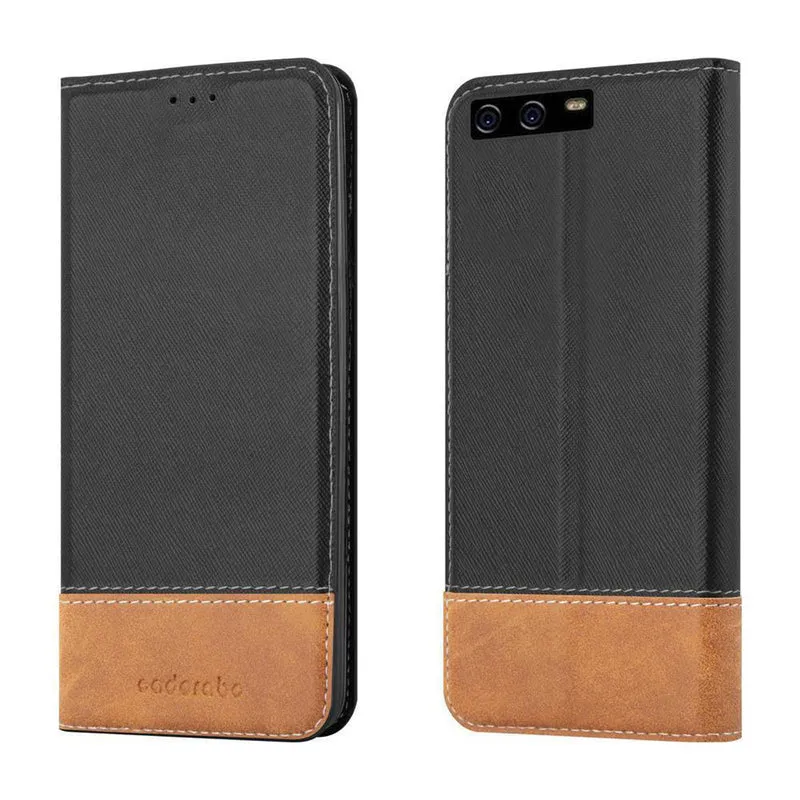 Cadorabo Hülle kompatibel mit Huawei P10 Schutzhülle mit Magnetverschluss, Standfunktion und Kartenfach