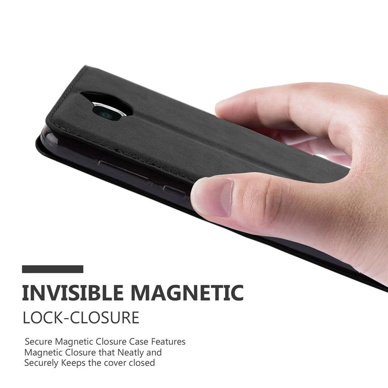 Cadorabo Hülle kompatibel mit Huawei Y5 2017 / Y6 2017 Schutzhülle mit Magnetverschluss, Standfunktion und Kartenfach