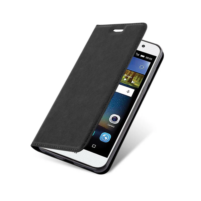 Cadorabo Hülle kompatibel mit Huawei Y5 2017 / Y6 2017 Schutzhülle mit Magnetverschluss, Standfunktion und Kartenfach