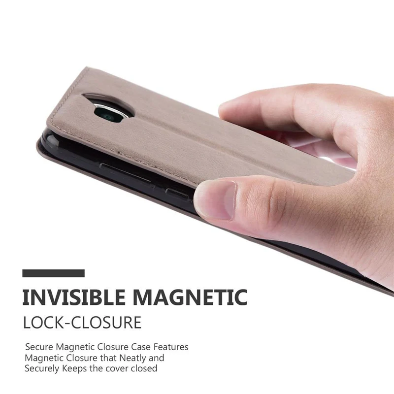 Cadorabo Hülle kompatibel mit Huawei Y5 2017 / Y6 2017 Schutzhülle mit Magnetverschluss, Standfunktion und Kartenfach