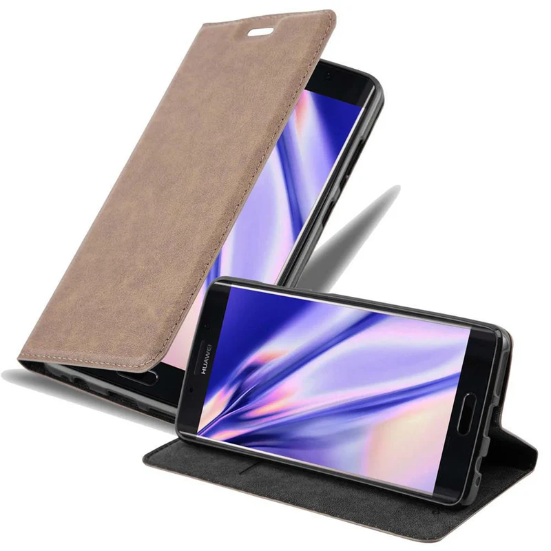 Cadorabo Hülle kompatibel mit Huawei MATE 9 PRO Schutzhülle mit Magnetverschluss, Standfunktion und Kartenfach