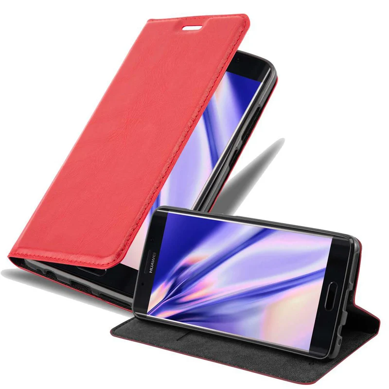 Cadorabo Hülle kompatibel mit Huawei MATE 9 PRO Schutzhülle mit Magnetverschluss, Standfunktion und Kartenfach