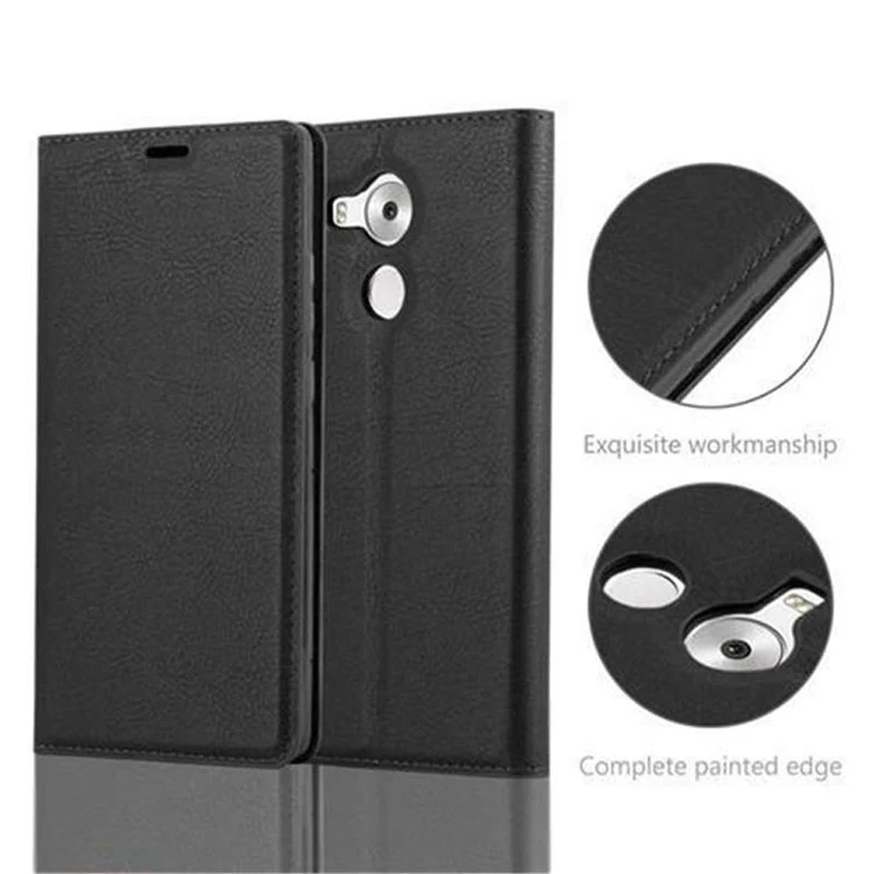 Cadorabo Hülle kompatibel mit Huawei MATE 8 Schutzhülle mit Magnetverschluss, Standfunktion und Kartenfach