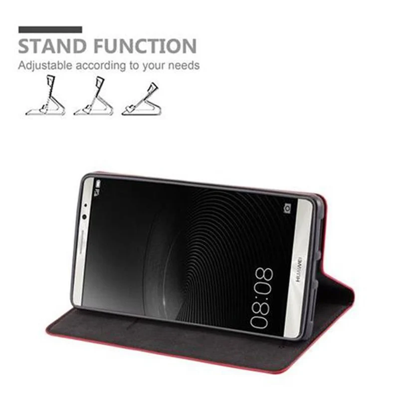 Cadorabo Hülle kompatibel mit Huawei MATE 8 Schutzhülle mit Magnetverschluss, Standfunktion und Kartenfach