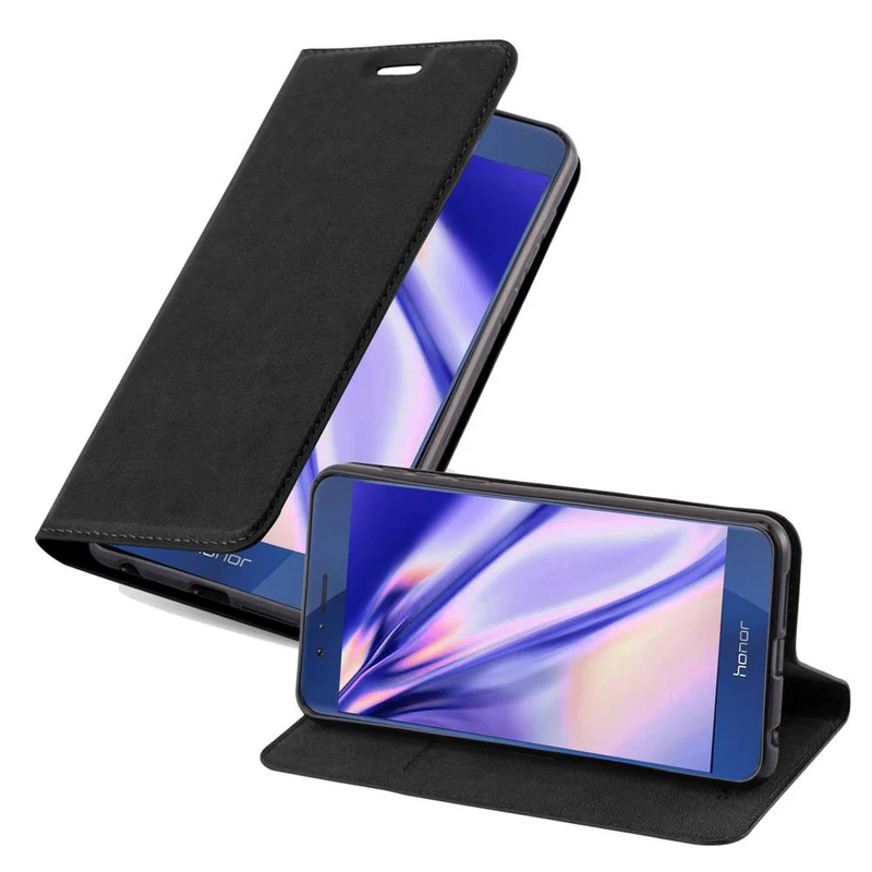 Cadorabo Hülle kompatibel mit Honor 8 / 8 PREMIUM Schutzhülle mit Magnetverschluss, Standfunktion und Kartenfach