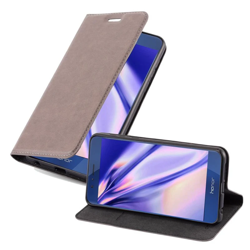 Cadorabo Hülle kompatibel mit Honor 8 / 8 PREMIUM Schutzhülle mit Magnetverschluss, Standfunktion und Kartenfach