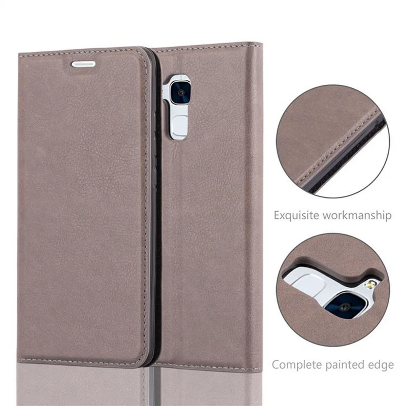 Cadorabo Hülle kompatibel mit Honor 5C Schutzhülle mit Magnetverschluss, Standfunktion und Kartenfach