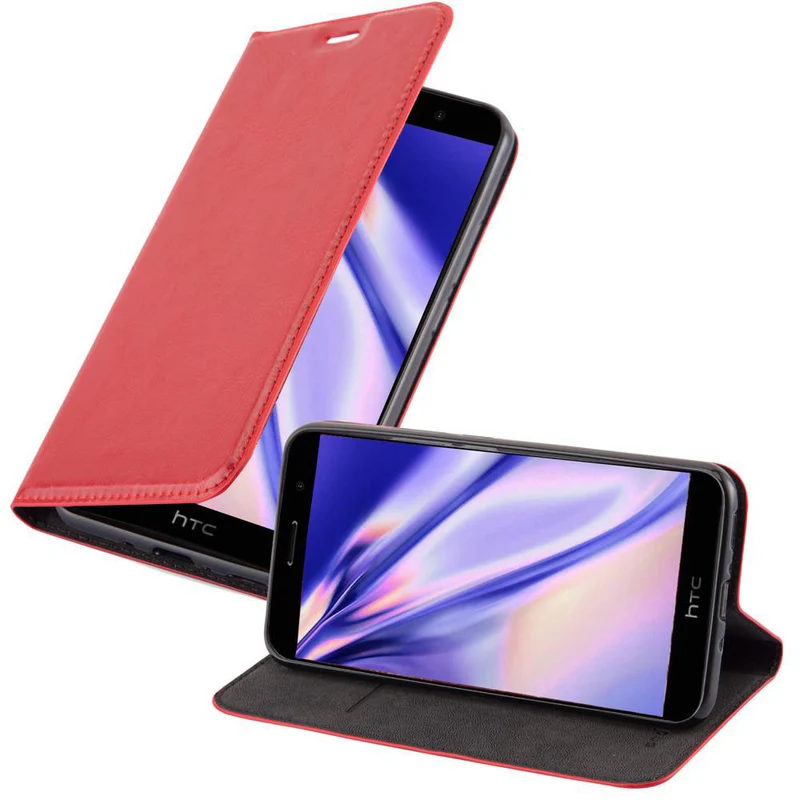 Cadorabo Hülle kompatibel mit HTC OCEAN / U11 Schutzhülle mit Magnetverschluss, Standfunktion und Kartenfach