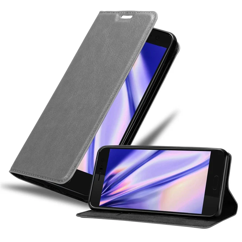 Cadorabo Hülle kompatibel mit HTC OCEAN / U11 Schutzhülle mit Magnetverschluss, Standfunktion und Kartenfach