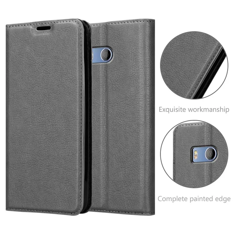 Cadorabo Hülle kompatibel mit HTC OCEAN / U11 Schutzhülle mit Magnetverschluss, Standfunktion und Kartenfach