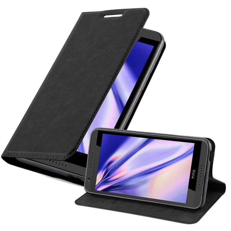 Cadorabo Hülle kompatibel mit HTC Desire 820 Schutzhülle mit Magnetverschluss, Standfunktion und Kartenfach