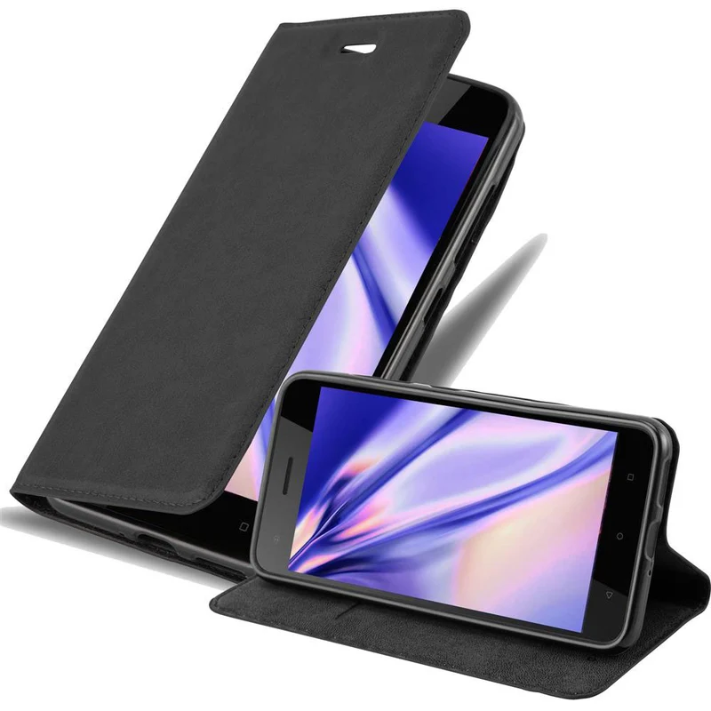 Cadorabo Hülle kompatibel mit HTC Desire 10 PRO Schutzhülle mit Magnetverschluss, Standfunktion und Kartenfach