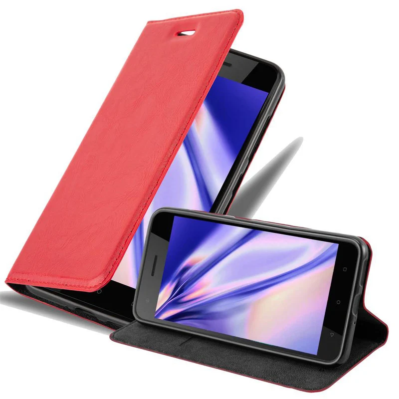 Cadorabo Hülle kompatibel mit HTC Desire 10 PRO Schutzhülle mit Magnetverschluss, Standfunktion und Kartenfach