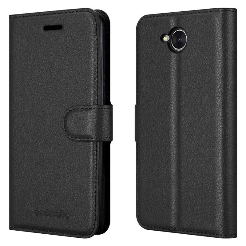 Cadorabo Hülle kompatibel mit Huawei Y5 2017 / Y6 2017 Schutzhülle mit Magnetverschluss, Standfunktion und Kartenfach