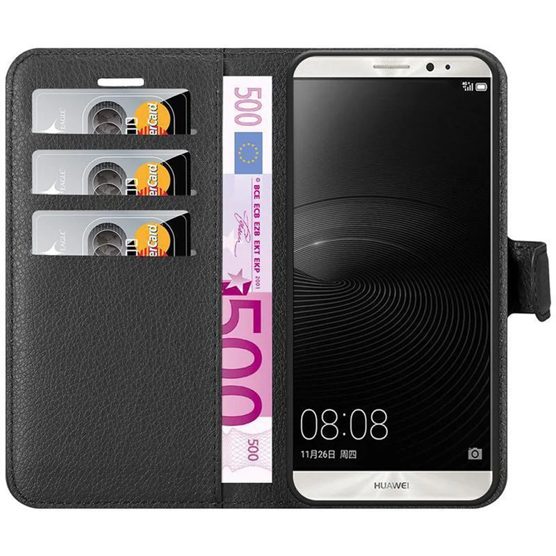 Cadorabo Hülle kompatibel mit Huawei MATE 8 Schutzhülle mit Magnetverschluss, Standfunktion und Kartenfach