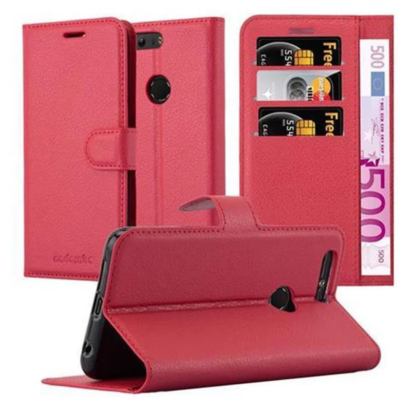 Cadorabo Hülle kompatibel mit Honor 8 / 8 PREMIUM Schutzhülle mit Magnetverschluss, Standfunktion und Kartenfach