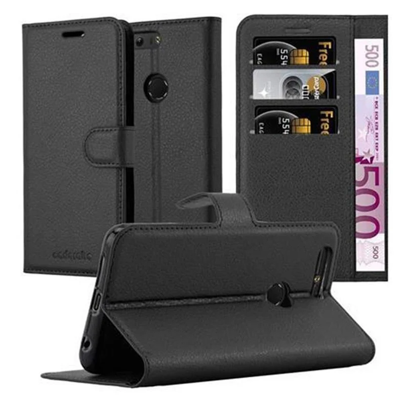 Cadorabo Hülle kompatibel mit Honor 8 / 8 PREMIUM Schutzhülle mit Magnetverschluss, Standfunktion und Kartenfach