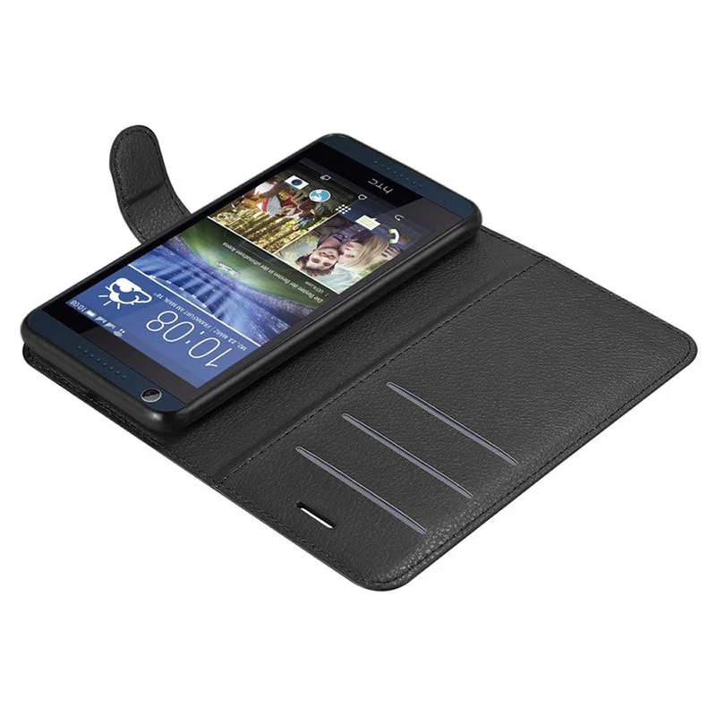 Cadorabo Hülle kompatibel mit HTC Desire 626G Schutzhülle mit Magnetverschluss, Standfunktion und Kartenfach
