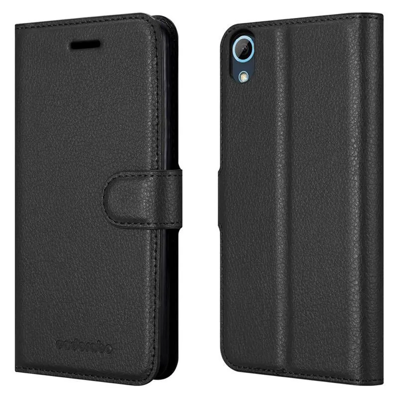 Cadorabo Hülle kompatibel mit HTC Desire 626G Schutzhülle mit Magnetverschluss, Standfunktion und Kartenfach