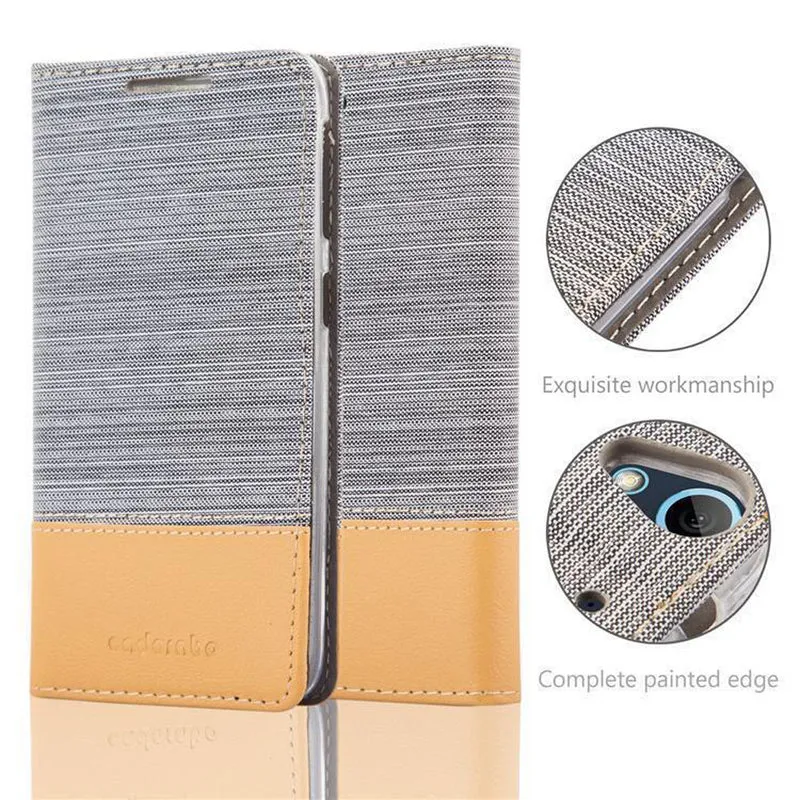 Cadorabo Hülle kompatibel mit HTC Desire 626G Schutzhülle mit Magnetverschluss, Standfunktion und Kartenfach