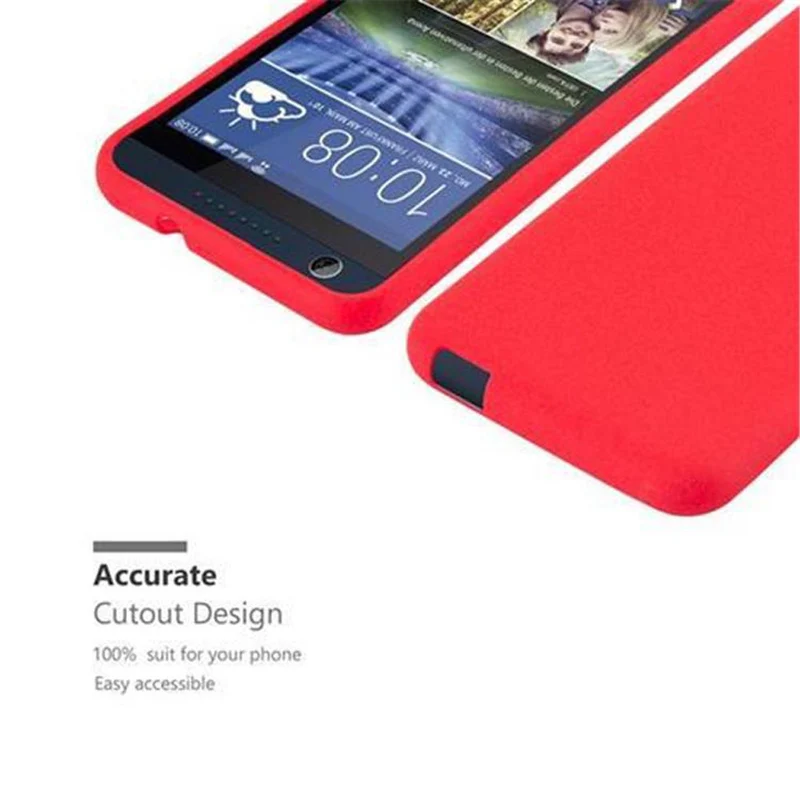 Cadorabo Hülle kompatibel mit HTC Desire 626G Schutzhülle aus flexiblem TPU Silikon