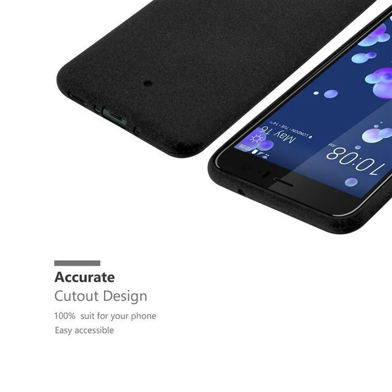 Cadorabo Hülle kompatibel mit HTC OCEAN / U11 Schutzhülle aus flexiblem TPU Silikon