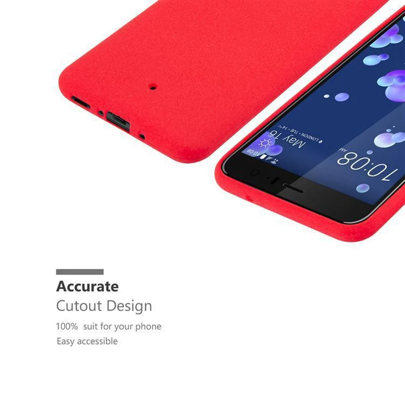 Cadorabo Hülle kompatibel mit HTC OCEAN / U11 Schutzhülle aus flexiblem TPU Silikon