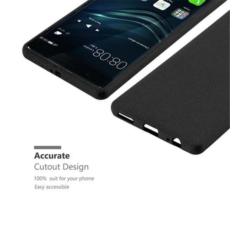 Cadorabo Hülle kompatibel mit Huawei P9 PLUS Schutzhülle aus flexiblem TPU Silikon