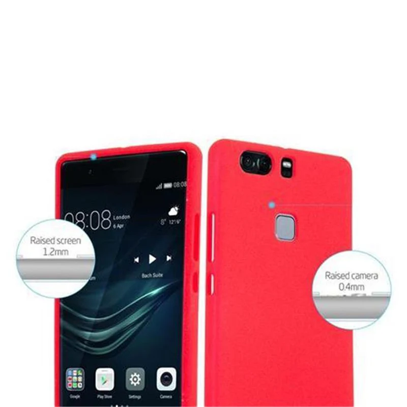 Cadorabo Hülle kompatibel mit Huawei P9 PLUS Schutzhülle aus flexiblem TPU Silikon