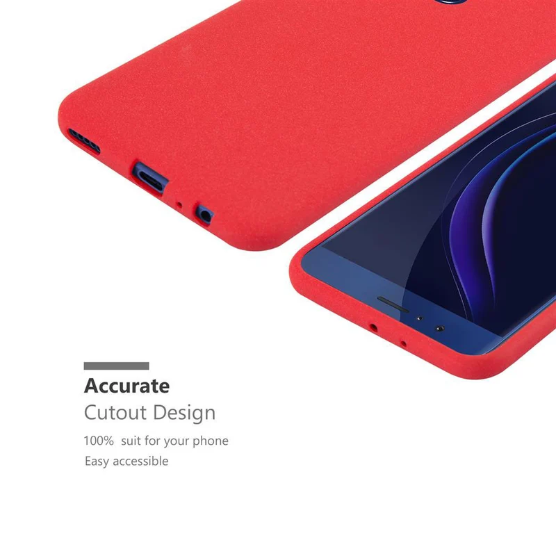 Cadorabo Hülle kompatibel mit Honor 8 / 8 PREMIUM Schutzhülle aus flexiblem TPU Silikon