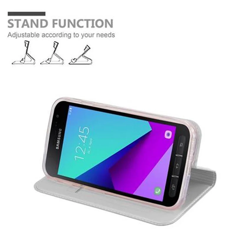 Cadorabo Hülle kompatibel mit Samsung Galaxy XCover 4 / XCover 4s Schutzhülle mit Magnetverschluss, Standfunktion und Kartenfach
