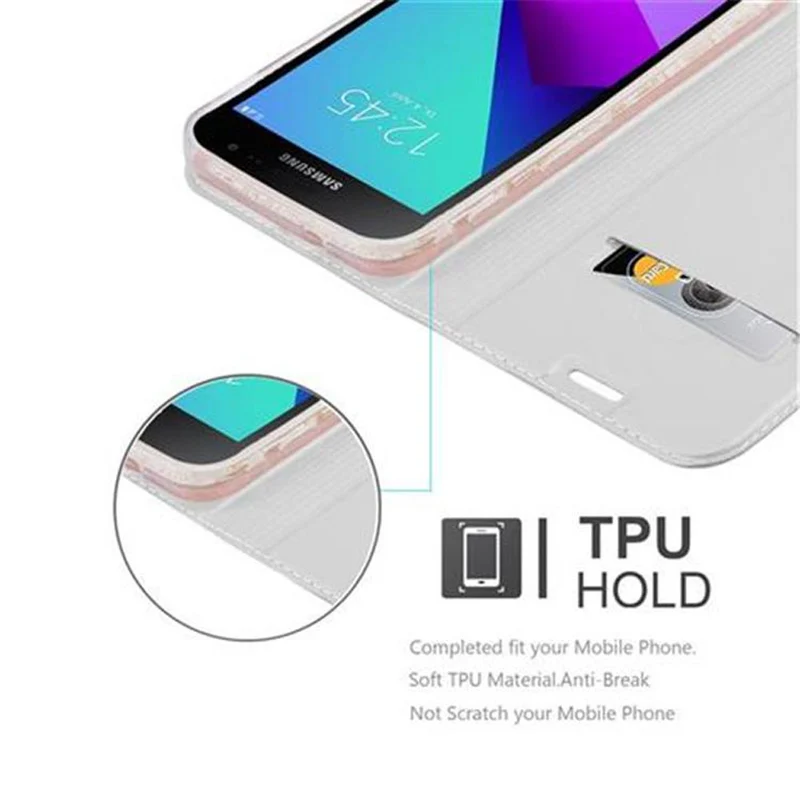 Cadorabo Hülle kompatibel mit Samsung Galaxy XCover 4 / XCover 4s Schutzhülle mit Magnetverschluss, Standfunktion und Kartenfach
